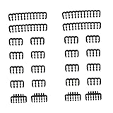 DOITOOL 24 Stück Teiliges Kabelmanagement kamm PC Kabelorganisation Langlebig Kompatibel Einfache Installation für Saubere Kabel im Computergehäuse