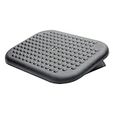 Fellowes Ergonomische Fußstütze – Fußablage unter dem Schreibtisch mit Anti-Rutsch-Basis – optimal fürs Büro, Zuhause – Schwarz – Exclusive