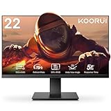 KOORUI 22 Zoll Business Computer Monitor, Desktop Gaming Monitor, FHD 1080p, 75hz, Eye Comfort, sRGB 99% Farbumfangs, (Ultradünne Blende, HDMI, VGA, Neigbar, VESA 75x75), PC Bildschirm