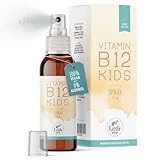 Little Wow® - Daily Vegan Vitamin B12 Spray | Speziell für Kinder I Für 195 Tage | Multivitamin | Vitamine | 10 µg Tagesbedarf pro Sprühstoß