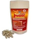 PowerPowder 270 Kapseln, Aus der Natur für den Mann, schwarzes Maca Wurzel-, Cordyceps-, Schisandra-, Klettenwurzel-, und anderen Pflanzen-Extrakten, Coenzym Q10 vegan (270 stück (1er Pack))