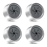 Alyvisun 4 Stück Selbstklebend Geschirrtuchhalter, Runden Küche Handtuchhalter zum Kleben, ABS Handtuchhaken Ohne Bohren, Geschirrhandtuchhalter für Küche und Bad