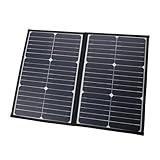 Solarpanel-Falttasche, Solarpanel-Ladegerät-Set, Intelligenter Controller, Stabil und Sicher, 40 W, mit Batterieclip für Notfälle Im Freien