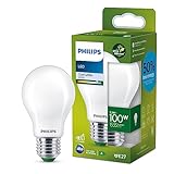 Philips LED Classic ultraeffiziente E27 Lampe, mit Energieeffizienzklasse A, ersetzt 100W, matt, kaltweiß