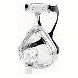 Layhou Universelle CPAP-Maske, Gesichtsmaske, Guter Schlaf, Zweischichtiges Flüssigsilikon, Geeignet für Heimatemschutzmasken (alle Schläuche mit 22 mm Durchmesser), Verstellbares schwarzes Kopfband