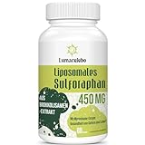 Liposomales Sulforaphan 450mg, Brokkoli Weichkapseln aus Brokkolisamen-Extrakt, Maximale Absorption, Starkes Antioxidans (60 Stück (1er Pack))