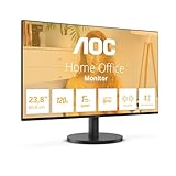 AOC 24B3QA2-24 Zoll Full HD Monitor, 120 Hz, Adaptive Sync., Lautsprecher (1920x1080, 1x D-Sub, 1x HDMI 1.4, 1x DisplayPort 1.2) schwarz