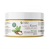 Bio-Sheabutter – 200 g – 100 % rein und unraffiniert – natürlich und 100 % pflanzlich – kaltgepresst – für alle Hauttypen. Planète au Naturel
