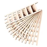 IWOWHERO 12 Stück Teiliges Mini Holzleiter Handgefertigte Kleine Holztreppe Vielseitiges Dekorationszubehör für Puppenhaus Garten DIY Bastelprojekte Robust und Kompakt Kreatives
