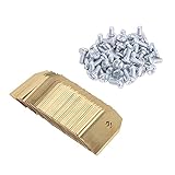 Ersatz-Robotermähermesser, 45 Stück, goldene Edelstahl-Rasenrobotermesser für Roboter-Rasenmäher, Gartenmähermesser