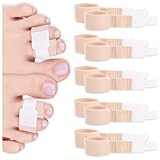 HALUTO 10 Stck Hammerzehen Korrektur Zehenverband - Hammerzehen Korrektur Zehenstrecker, Schiene Zehen, Finger, Kallenzehen, Hammerzehenpolster, Hallux Band, Zehenschiene