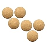 TOYZFRIENDY 6 Stück Teiliges Austauschbare Kork Tischfußballbälle Verschleißfest Langlebig Multifunktional für Tischfußballspiel Zubehör Ersatzbälle