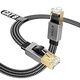 CBUS Cat 8 LAN Kabel 5m Ethernet Netzwerkkabel RJ45 40Gbps 2000MHz Gigabit F/FTP Patchkabel Flach Geflochten, Reines Kupfer – erhältlich in 0.5m 1m 2m 3m 5m für Router, Modem, PC, Switch