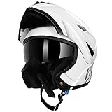 Westt Motorradhelm Herren Damen Klapphelm Jethelm mit Kinnschutz Integralhelm Scooter Roller Helm Helm Motorrad mit ECE DOT Zertifizierung