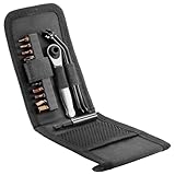 HENMI Klein Fahrrad 1/4' Ratschenschlüssel set,72 Zähne Mini Ratsche,Inklusive 12 Teiliges Schraubwerkzeug Set,1 Verlängerungsstange,2 Reifenheber,Multifunktional Fahrrad werkzeuge,Fahrrad Werkzeugset