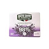 Maître Savon de Marseille - Provence-Seife Lavendel – Extra Mild – 2x100g – 99% Natürliche Inhaltsstoffe – Hände & Körper