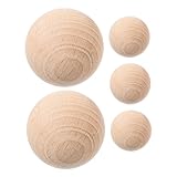 BESTonZON 5 Stück Buchenholz Krocketbälle Für Rasenspiele Krocketbälle Für Rasenspiele Spiele Für Draußen Hinterhofspiel Krocket Farbige Krocketbälle Krocketbälle Für Rasen