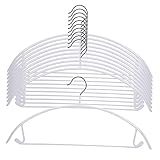 HEALLILY PVC-Kleiderbügel, halbrund, rutschfest, für Mäntel, Pullover und Jacken, Material mit hoher Tragfähigkeit, spurloses Design zum Trocknen und Aufbewahren, 10 Stück