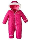 Pink Platinum Baby Mädchen (0-24 Monate) Daunenjacke Schneeanzug, Einfarbig Gr. 86, beere