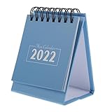 Amosfun 1 Stück 2022 Tischkalender 2022 Schreibtischkalender Fürs Büro Heimbürobedarf Zeitplan Planer Kalender Querkalender Staffelei Kalender Desktop- Papier Anmerkungen Mini Kind