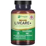 Advanced Livcare+ 60 vegane Kapseln | Hinzugefügt mit Cholin, Artischocke, Klettenwurzel, Löwenzahnwurzel und 12 weiteren Wirkstoffen für Männer und Frauen von Prowise