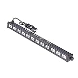 ETEC LED UV BAR 12 Schwarzlicht Leiste 12x3W Deko Effekt Party DJ Club Disco Wall Washer