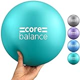 Core Balance Pilatesball - Anti-Burst Yogaball - rutschfestes PVC - Gymnastik, Fitness, Physiotherapie leicht – Einfach Aufzublasen - 200 Kg Maximalgewicht - 23 cm groß, 200 g - 4