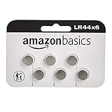 Amazon Basics – LR44 Alkaline-Knopfzelle, 6 stück