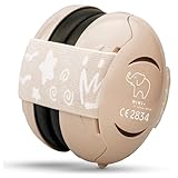 Schallwerk ® Mini+ (Coffee) - Ohrenschützer für Kleinkinder - Hochwertige Lärmschutz Kopfhörer Kinder - Gehörschutz Kinder, Gehörschutz Baby, Ohrenschützer Baby Kopfhörer Lärmschutz