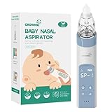 Nasensauger für Baby, Baby Nasensauger Pro mit 3 weichen Silikonspitzen, einstellbare Absaugung, elektrischer Nasensauger für Baby, eingebaute Musik & Licht