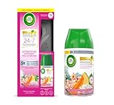 Air Wick Freshmatic Max – Vorteilspack mit Gerät und 2 Nachfüllern – Batteriebetrieben – Duft: Sommervergnügen – 2 x 250 ml Nachfüller + Gerät in Schwarz