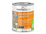 Remmers Dauerschutz-Lasur [eco] anthrazitgrau, 0,75 Liter, Langlebig, ausgeprägter UV-Schutz, für innen und außen, Schutz vor UV-Strahlung & Feuchtigkeit