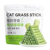 Katzengras Beißstab | Katzenminze Sticks | Cat Dentall Sticks | Kaustangen | Katzengras Beißstab | Katze Katzenminze Kaustäbchen für Indoor Katzen zur Haarballentfernung