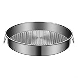 Runde Backform aus Edelstahl, antihaftbeschichtet, Mehrzweck-Kochblech für Käsekuchen, Quiche, Pizza, 24–32 cm (32 cm)