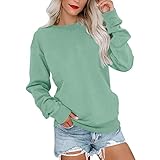 Damen-Pullover, Tops, Herbst, lässig, Rundhalsausschnitt, Sweatshirt, Langarm-Top, niedlicher Pullover, Bluse, Herbstkleidung