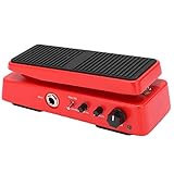 Asixxsix Gitarren-Wah-Pedal, E-Gitarren-Effectpedal-Mit-Aktiver Wah-Lautstärkeregelung, 6-Stufig Einstellbars Frequenz-Wah-Lautstärtepede, Gitarren-Tuning-Zubehör (WAH-2 WAH-2 VORSCHALTEN PEDAL)
