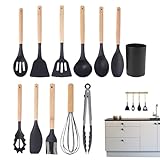 Küchenutensilien-Set | 12-teiliges Kochutensilien-Set aus Silikon, multifunktionales Küchenutensilien-Set mit Aufbewahrungseimer für den Heimgebrauch