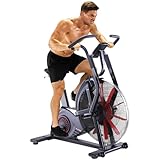 AsVIVA F1 Air Bike Pro Heimtrainer mit Riemenantrieb & Luftwiderstand, Fitnesscomputer, Cardio-Fitnessgerät für Zuhause bis 150 kg