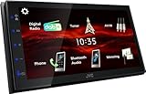 JVC KW-M180DBT - 17,3 cm (6,8') Digital Media AV-Receiver mit Quick Boot & Android USB-Mirroring (4x45W, DSP, DAB+/UKW, BT, 3X Pre-Out 2V, USB, iPod/iPhone Control)