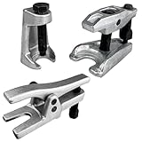 TERRARIDE 3 Set Spurstangenkopf Ausdrücker, Kugelgelenk Traggelenk Abzieher, Kugelgelenkabzieher Abzieher, Rostschutz, Verschleiß Festigkeit Metall Werkzeug für Fahrzeuge Auto LKW Reparatur