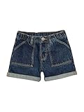 Vertbaudet Mädchen Jeansshorts Basic dunkelblau 128