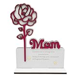 Teksome Dekoration Zum Muttertag | Blumenständer Aus Holz Deko,Tischdekoration Für Zuhause Rosengesteck Muttertag Geschenkideen Hochzeit Einzug Wohnzimmer Schlafzimmer Jubiläum Für Mama