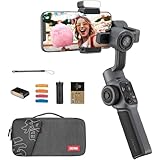 ZHIYUN Smooth 5 Combo [Offiziell] Stabilisator für Smartphone, 3 Achsen, Gimbaltelefon für iPhone und Android, mit Stativ, Tasche, 2 Lichter 300 lm und Zoom für Vlog, YouTube und TikTok