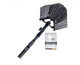 Neustanlo | Eckbesen - Dachrinnenbesen mit Teleskopstange 410 cm ausziehbar mit Stiel | farblich Sortiert | ideal für Fassaden - und Dachrinnenreinigung