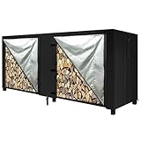 Vielseitiger Kaminholz-Organizer, Kaminholzregal, Abdeckplane, Platte, zur Aufbewahrung Ihres Schutzes, für drinnen und draußen