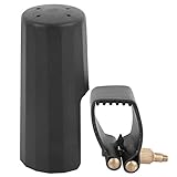 Keenso Leichter Mundstückclip für Altsaxophon, Leder, zentrale Einheit, Ligatur Alt, für Mundstück, Spielen von Instrumentenzubehör