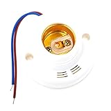 NUOBESTY 2Stücke Sprachlichtsensor Lampenhalter Energiesparende Lichtbasis Mit Automatischer Steuerung Für Bad Und Treppenbeleuchtung