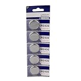 Fazvncv Knopfzellen CR2430 Knopfbatterie, Knopfzellen für Geräte mit niedrigem Stromverbrauch, Elektronik (5 Stück/10 Stück)
