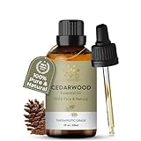 AVD ORGANICS zedernöl | 100% rein und natürlich zedernholzöl | für Haut und Konzentration, holziges und erdiges Aroma für Klarheit, Diffusor Duftöl, Seifen, Kerzen – 1 fl. Unze