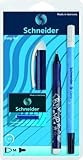 Schneider 74380 Blister mit 1 Roller Easy + 1 Tintenlöscher, 1 Box mit 6 Tintenpatronen blau